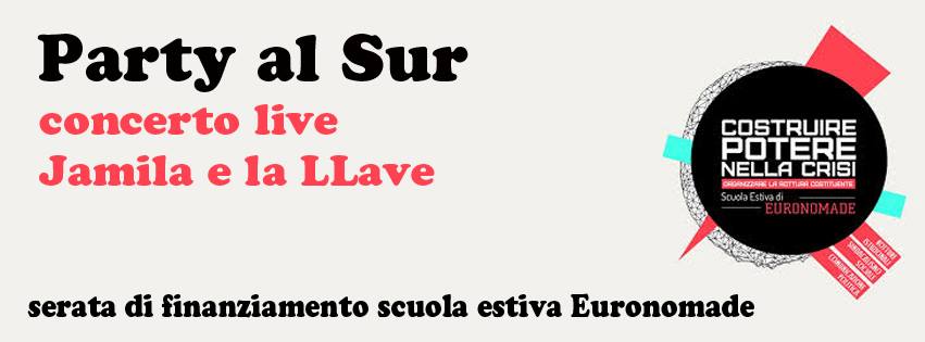 Sabato 12 Settembre | Party al Sur : concerto Live Jamila e la LLave