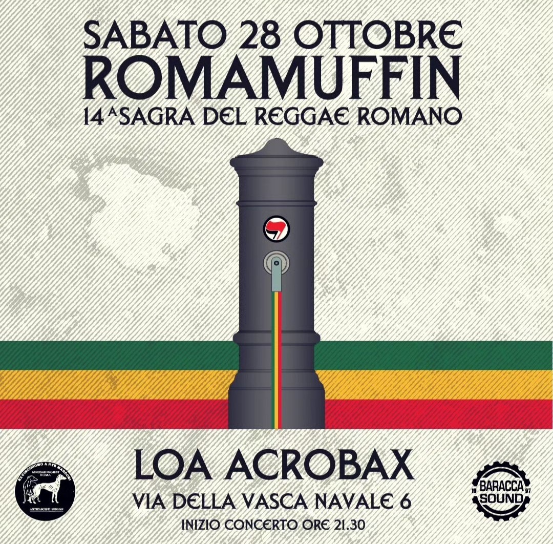 Sabato 28 Ottobre/ ROMAMUFFIN 2023 - 14^ Sagra del reggae romano