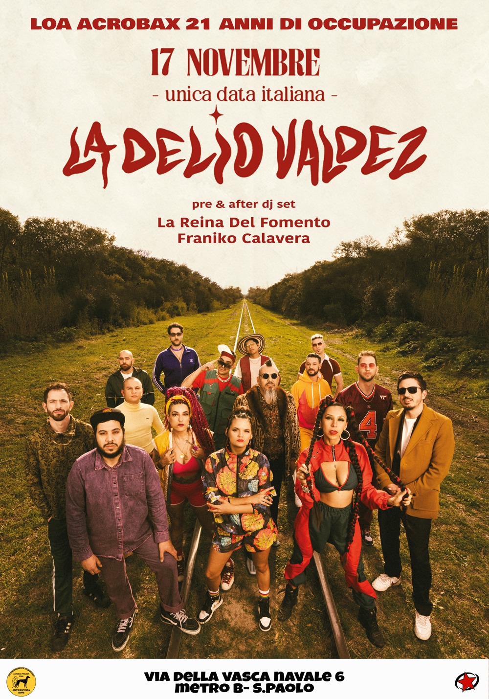 Venerdì 17 Novembre/ La Delio Valdez in concerto