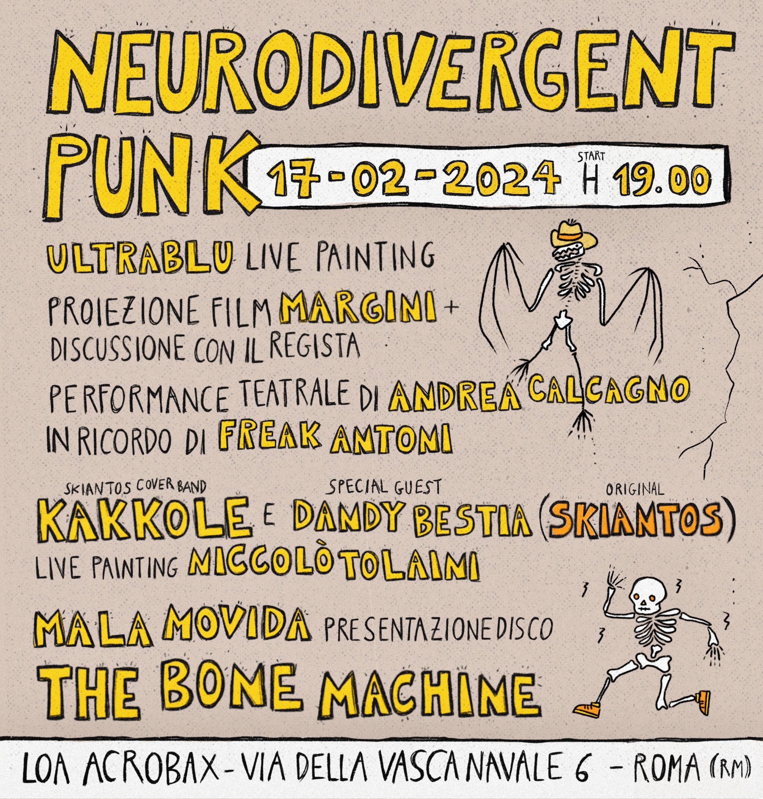 Sabato 17 Febbraio/ Neurodivergent Punk